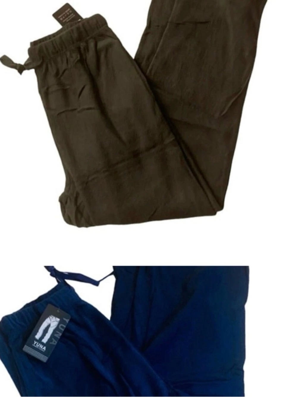 Navy and Black Drawstring Lounge Pants - Two-Pack
